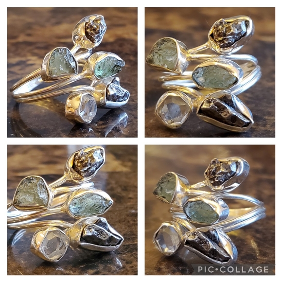 Genuine Multi-Gem Ring Size 7 - Picture 7 of 9